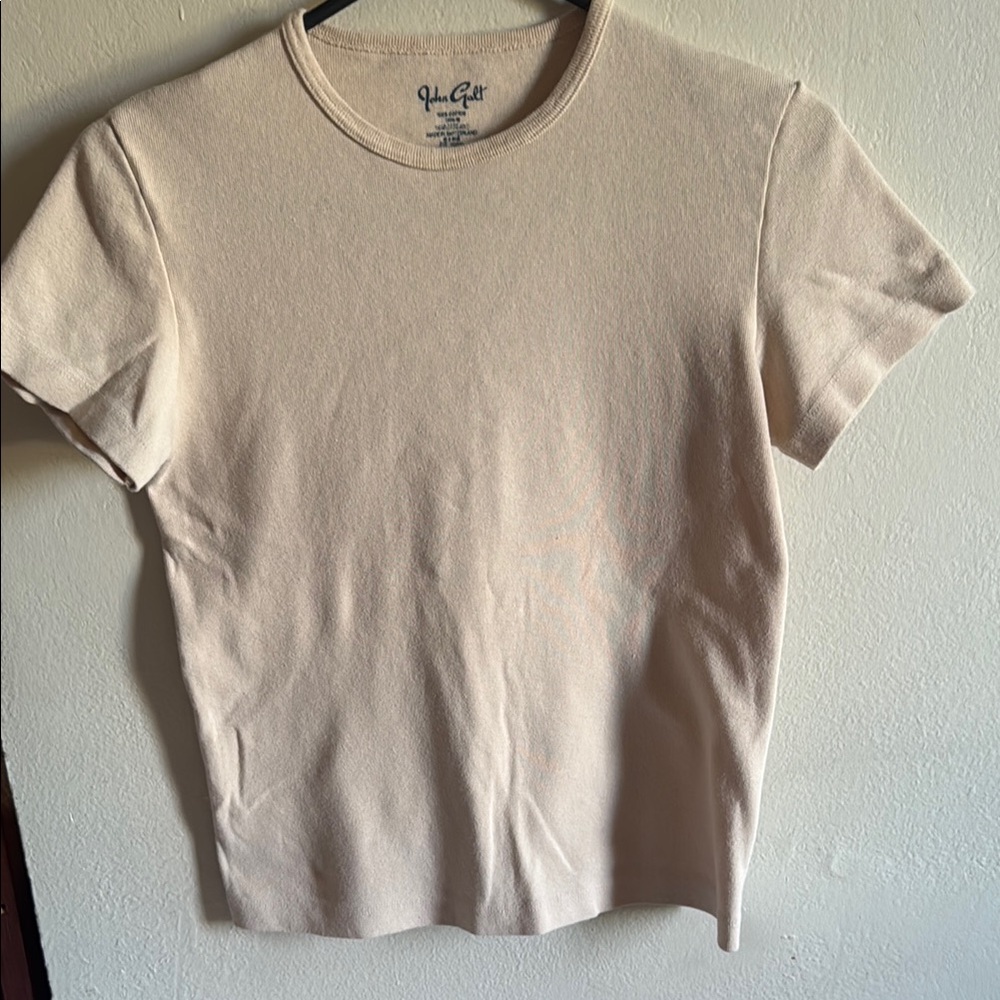 Hanro Beige Short Sleeve Tee